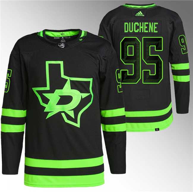 Mens Dallas Stars #95 Matt Duchene Black Stitched Jersey->dallas stars->NHL Jersey